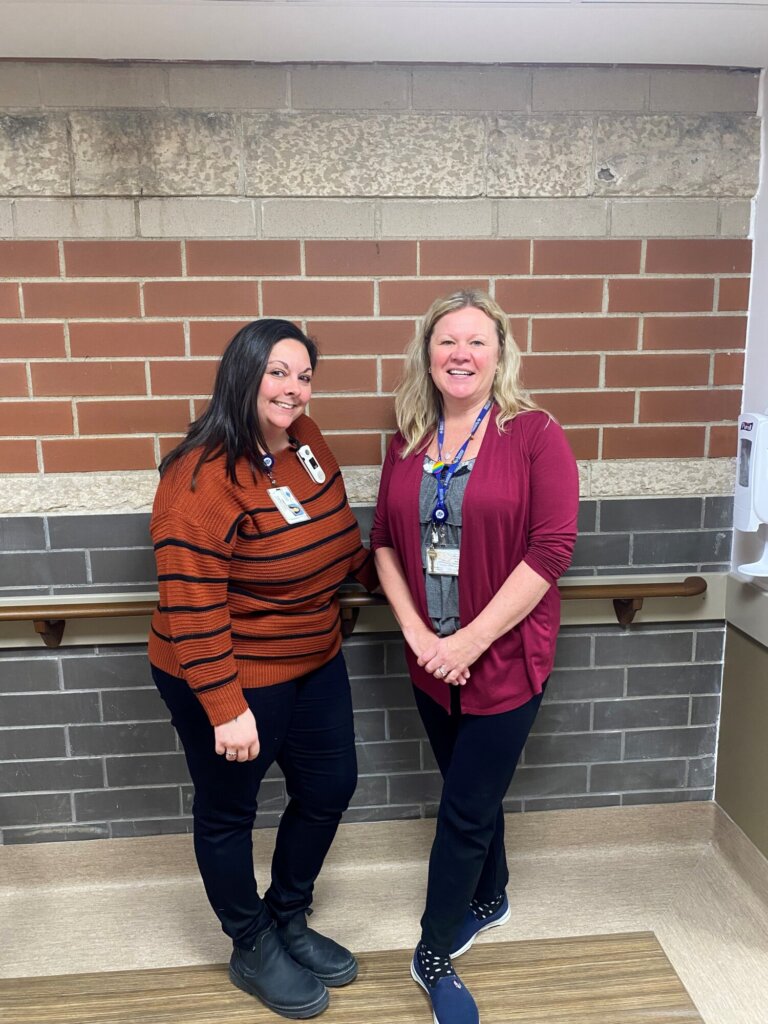 Left to right: Amber Meilleur and Kristie Peters